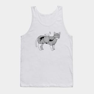 Lucha cat Tank Top